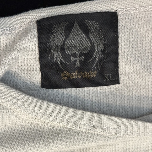 Salvage Joker Smile Face Gray Long-Sleeve Sweatshirt Mens XL 2008 DC Comics - Picture 8 of 12